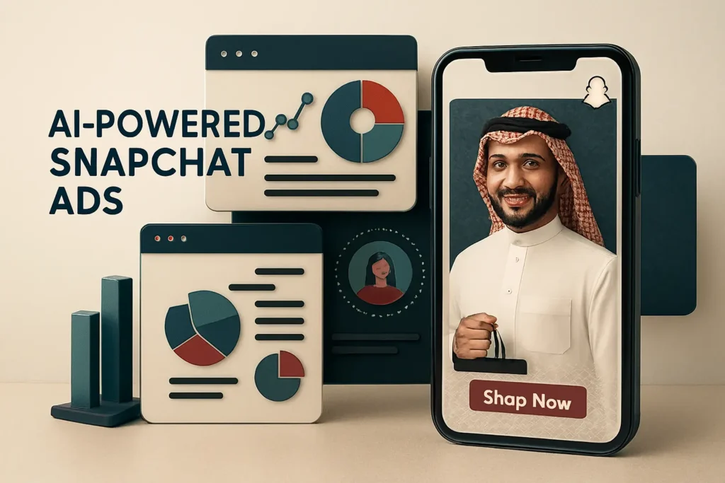 إعلانات سناب شات مدعومة بالذكاء الاصطناعي تعرض لوحات تحكم تفاعلية لتحسين الاستهداف الشخصي وتحقيق نتائج أعلى في السوق السعودي.