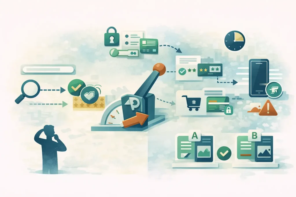 افضل طريقة للتسويق عبر الانترنت: إعلان مدفوع كرافعة مع بحث بنية شراء وإعادة استهداف محترمة، وتحسين موبايل وخصوصية وتجارب A/B.